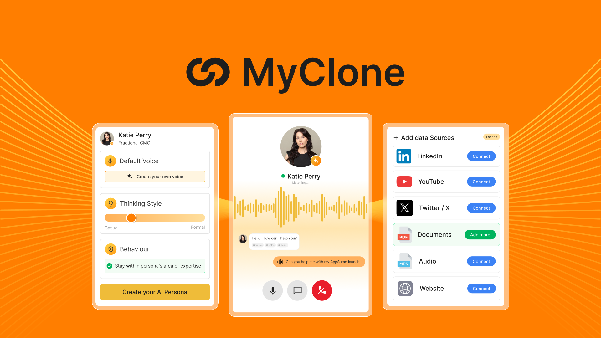 MyClone - Turn your expertise into a AI assistant